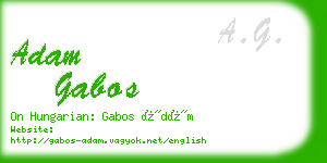 adam gabos business card